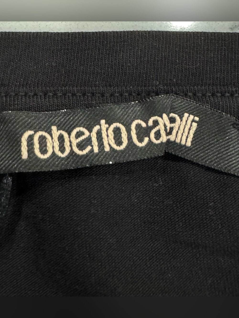 Roberto Cavalli Black Gold Logo Slim Fit Tee M NWT ❤️ - Picture 6 of 10